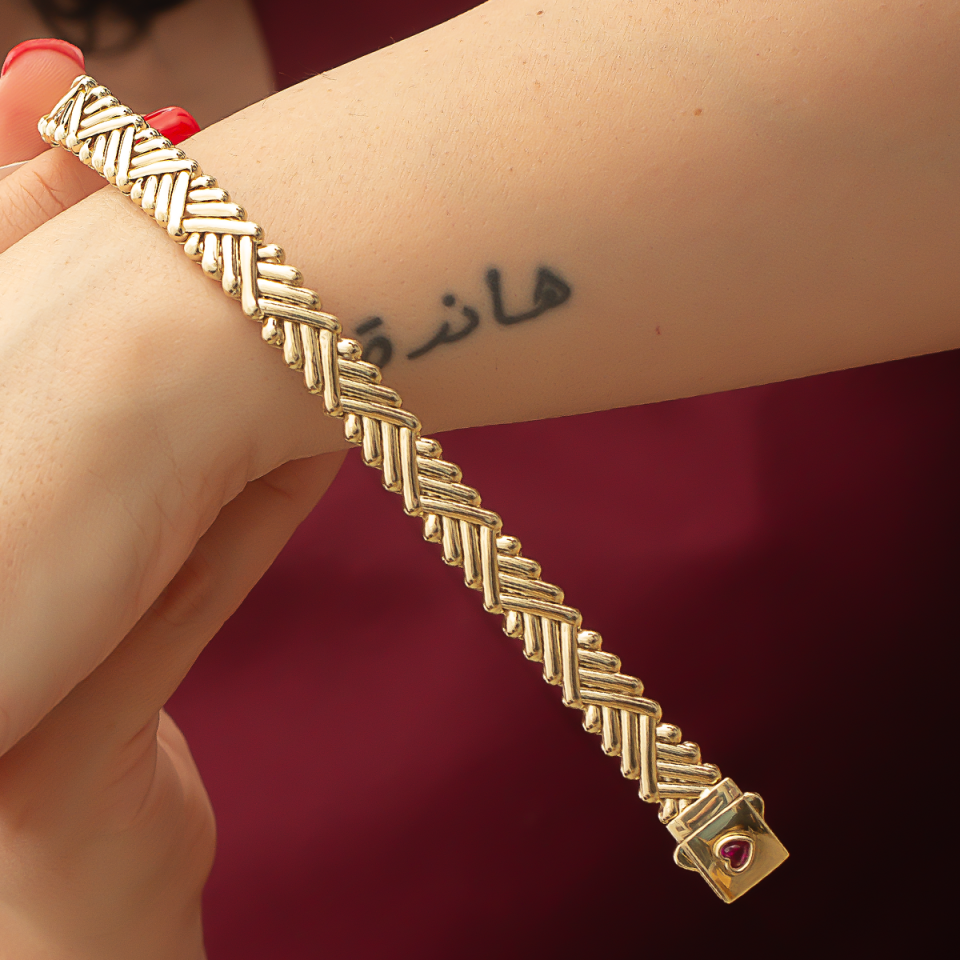Altın Love&Heart Bileklik  B934464