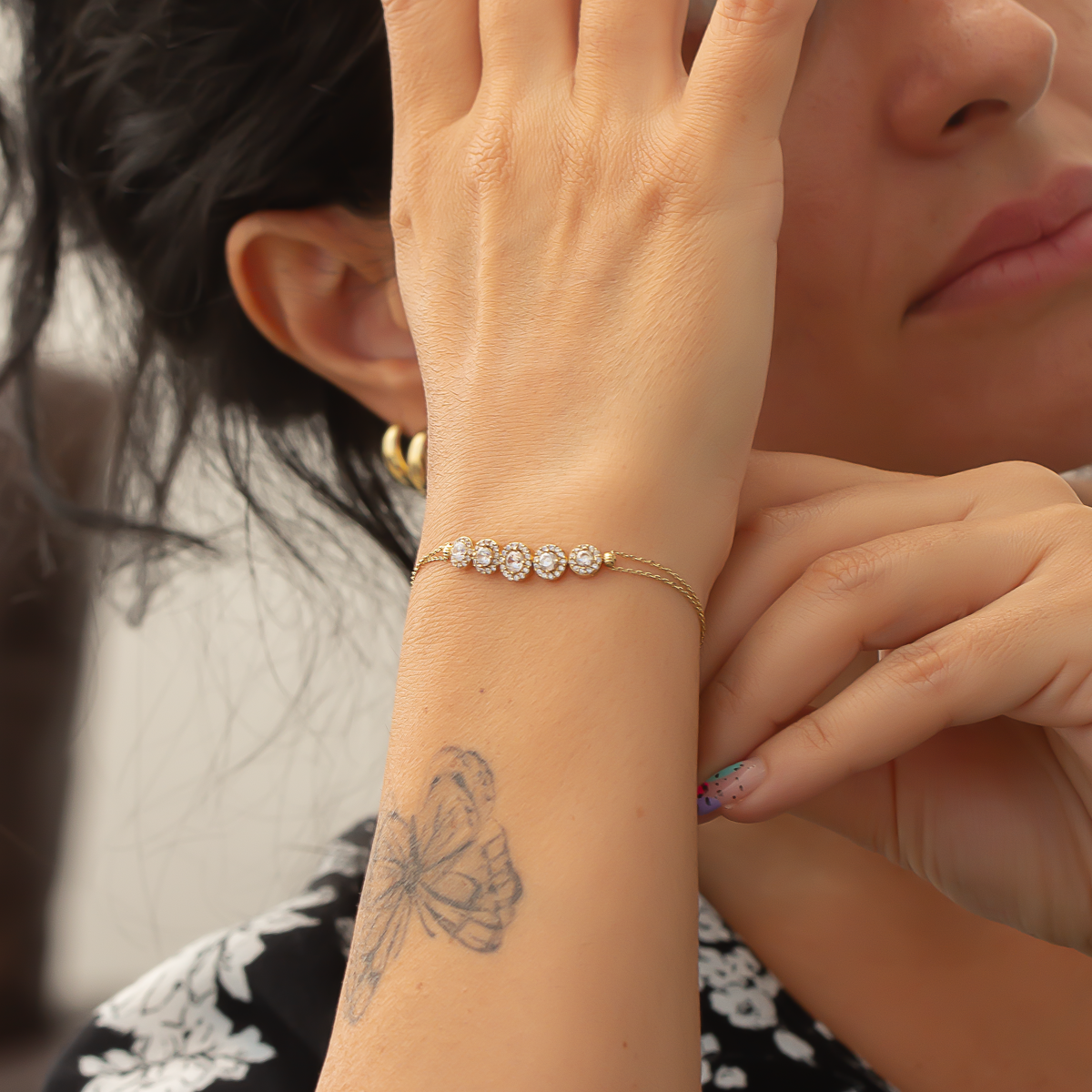 Altın Taşlı Bileklik B904436
